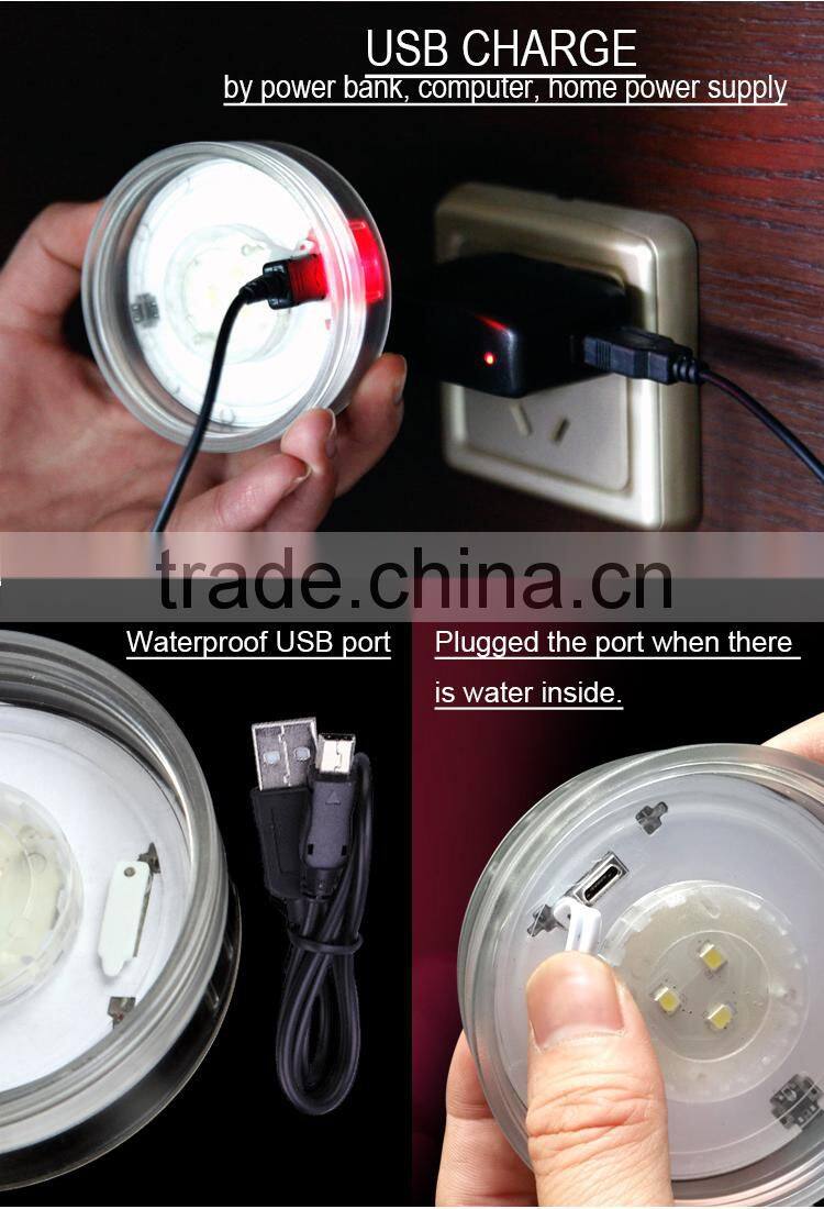 SORBO Popular Camping Equipment Solar Rechargeable Lantern With Waterproof Storage Bottle