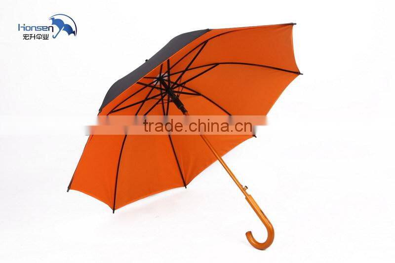 China Supplier Doulbe Layer zhejiang Ningbo Straight Wooden Umbrella