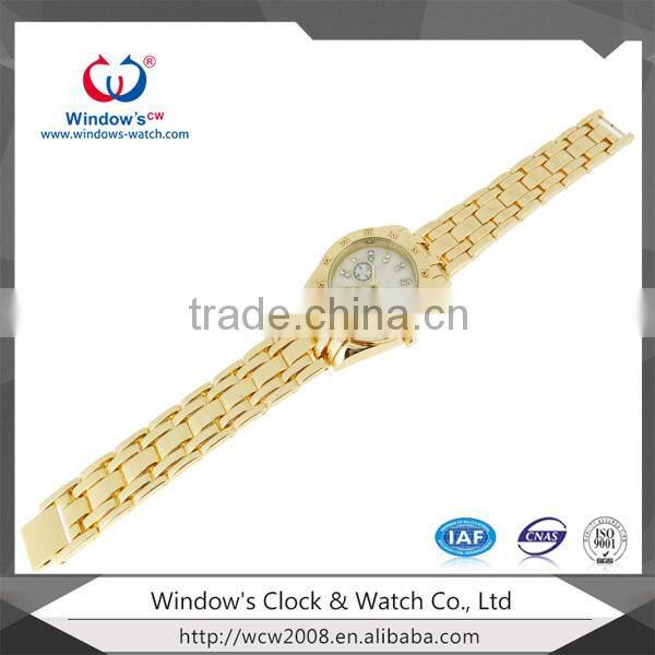 2015 high quality luxury watch plated gold watch man