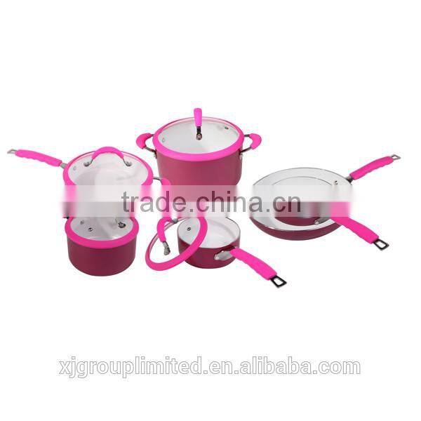 10 PCs non-stick cookware sets XJ-12618