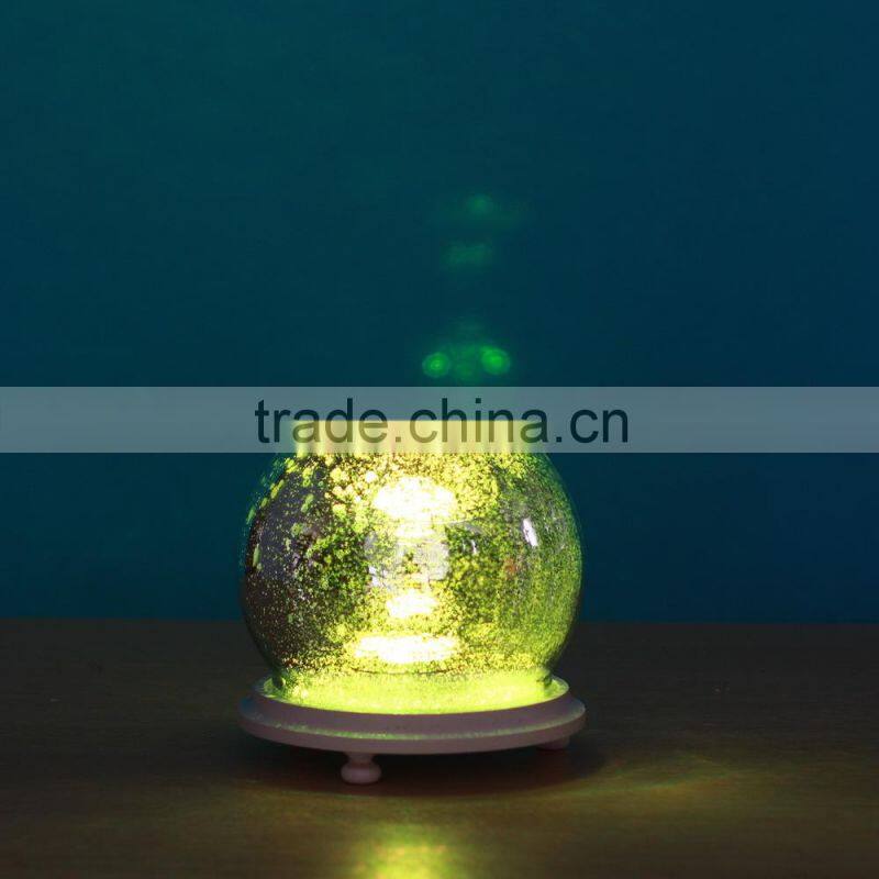 Hand blown glass ball candle holders