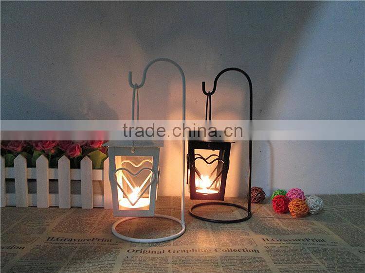 Heart shaped candlestick classical European-style metal candle holder