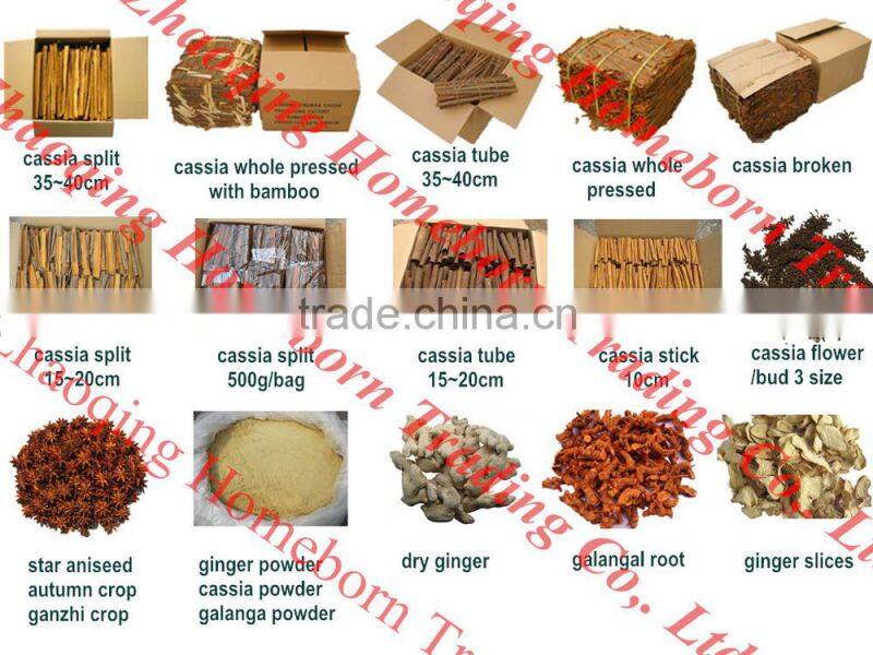 Chinese spices of galangal white poly bag
