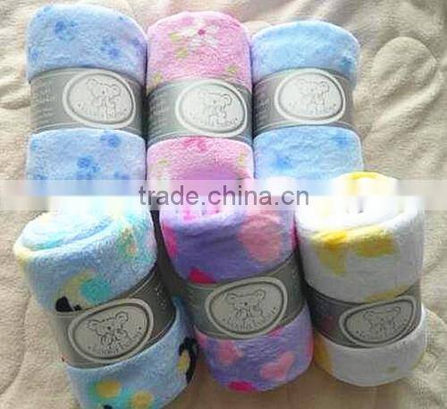 100% polyester material design printing polar fleece blanket