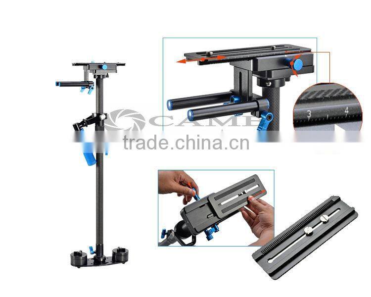 1-7Kg 120cm Carbon Fiber Stabilizer S-120 Camera Video Steadicam DSLR Steadycam