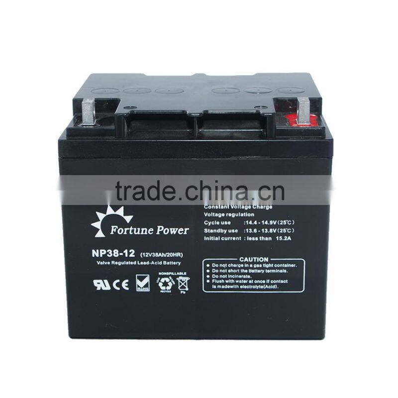 Factory supply directly Solar battery VRLA SLA battery 12v38ah