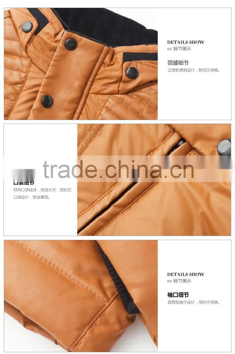 2016 mens leisure business stiching fabric warmful short windproof down jacket