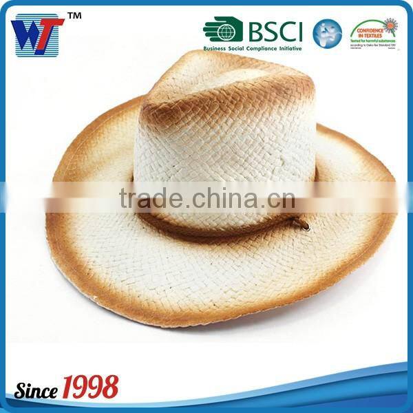 Wholesale Plain Straw denim Cowboy Hats