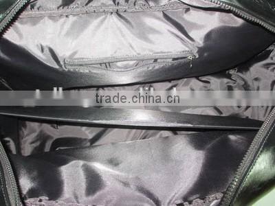 2016 new good quality custom High Capacity occidental PU PVC Leather Travel bag with for men