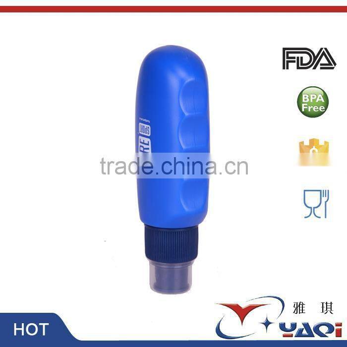 Small 100ml BPA free PE water bottle for Outdoor Travel Usage