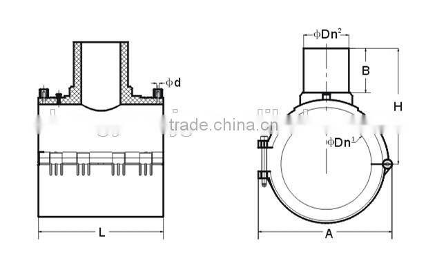 Electro fusion branch saddle