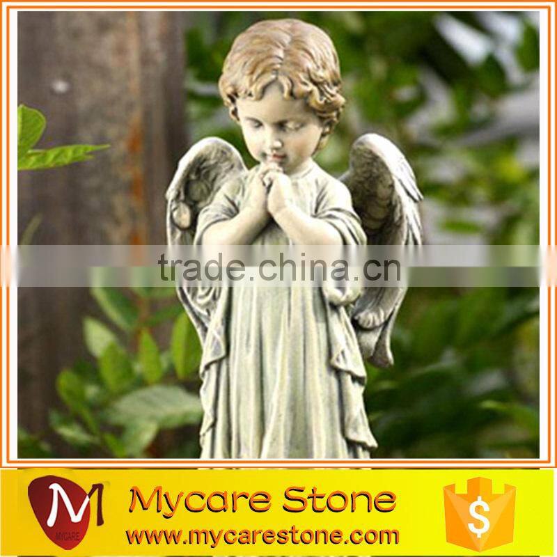 Pretty Praying little angel Stone statues, angel stone sculpture