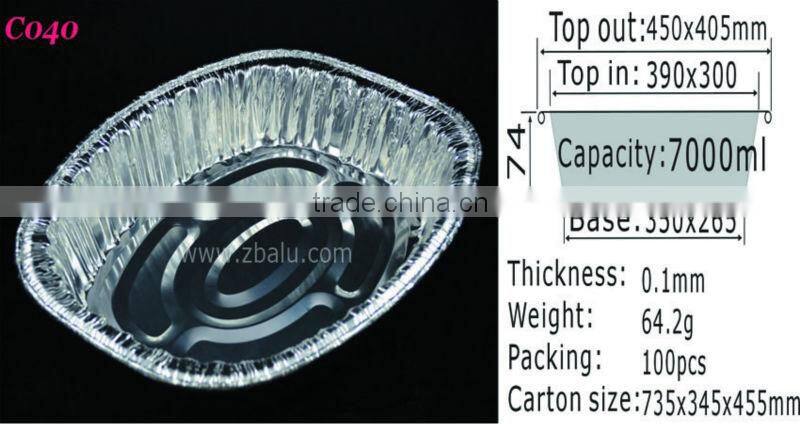Producing aluminum oval turkey roaster container