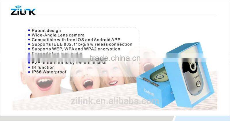 P2P Feature for Easy Remote Access of Wi-Fi Doorbell IP Camera