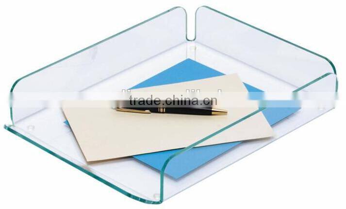 office display A4 paper/file acrylic tray , acrylic holder
