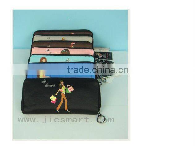 JSMART long wallet shopping girl sublimation printing