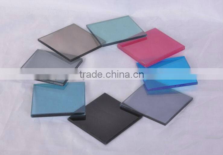 Clear/Colored Tempered Laminated Glass with PVB interlayer