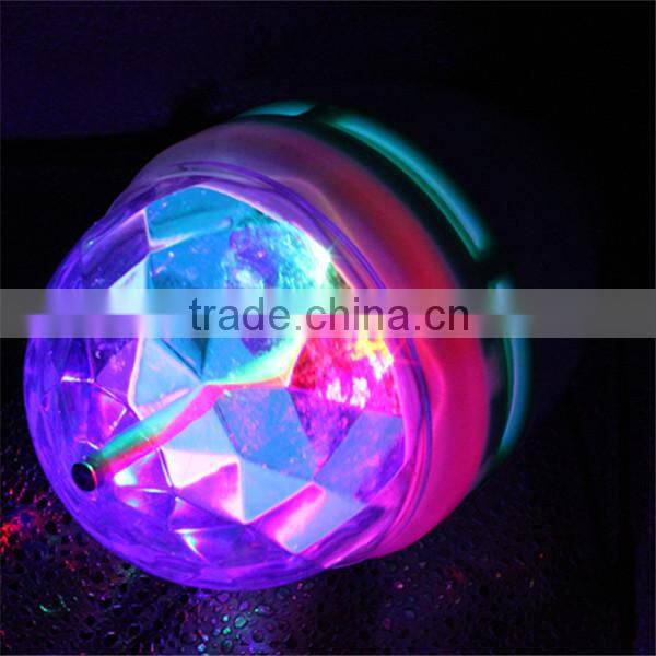 2014 Hot Sale!!! E27 3W LED Full Color Rotating Lamp