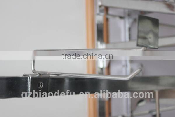 Supermarket Double wire Display Hook with Price Tag for Square Tube,Cross Bar Hook