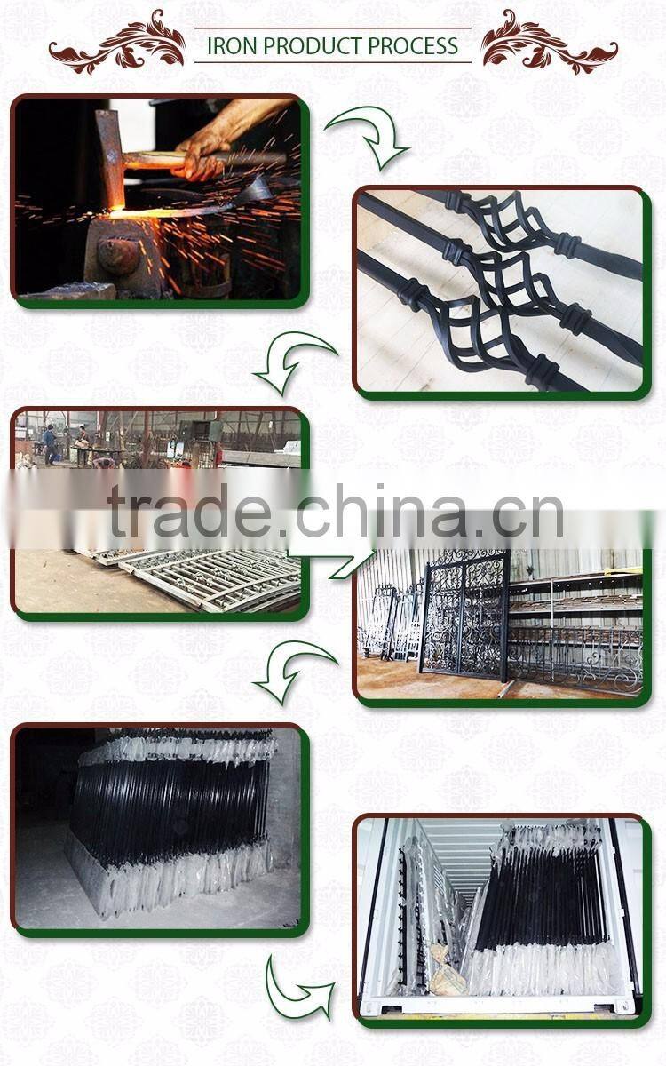 Wholesales low price wrought iron stair railing, garden stair railing, baluster design