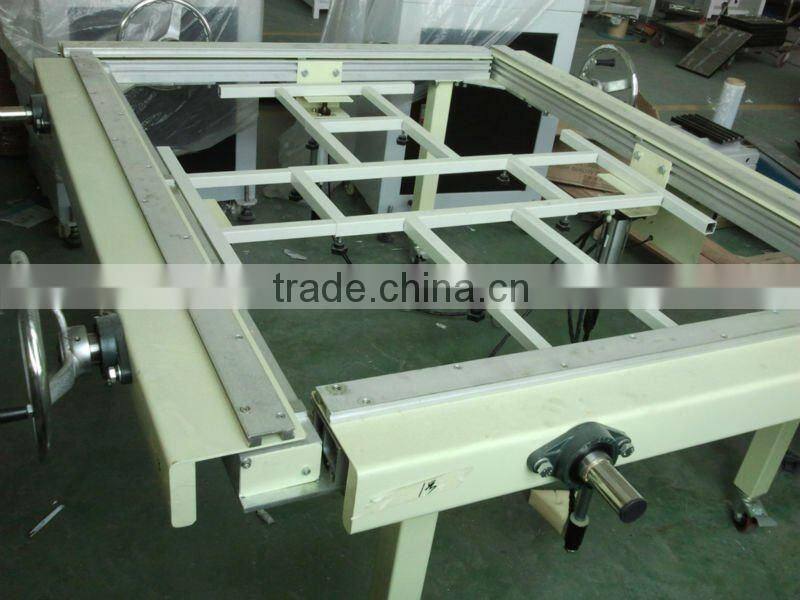 Double handle mesh stretching machine