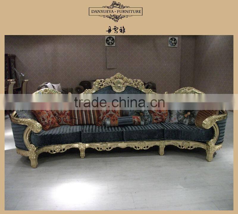 Luxury classic hotel furniture hand carved sofa set 807#