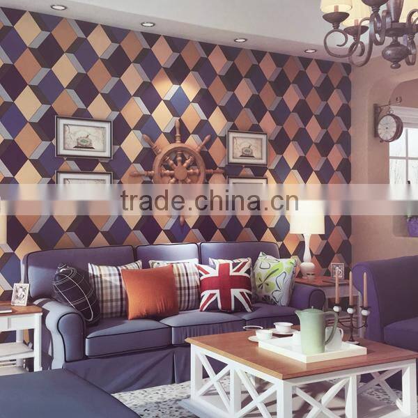 popular mordern pvc vinly wallpaper for background