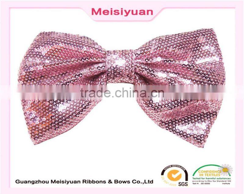 Cute Fancy Wholesale Kids Fabric Ribbon Bow Hair Clips For Baby Girls Accessories