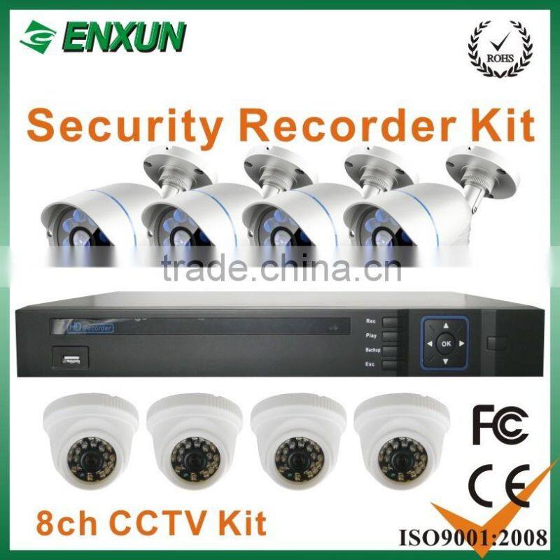 good quality security camera system outdoor h.264 4ch dvr combo cctv camera kit