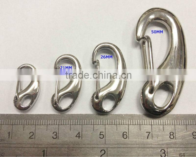 Fashion 316L stainless steel rope end caps for genuine leather rope bracelets or necklace