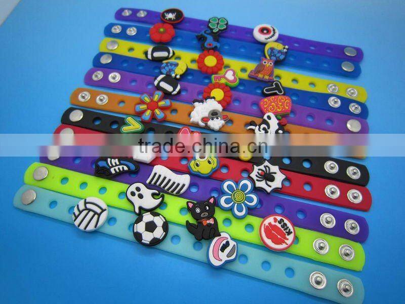2014 Brazil world cup products fans products silicone charms bracelet