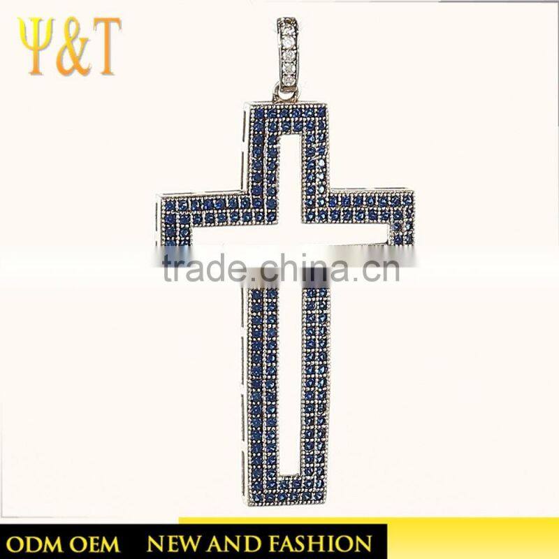 Jingli Jewelry hot sale hip hop silver plated jewelry micro jesus piece pendant