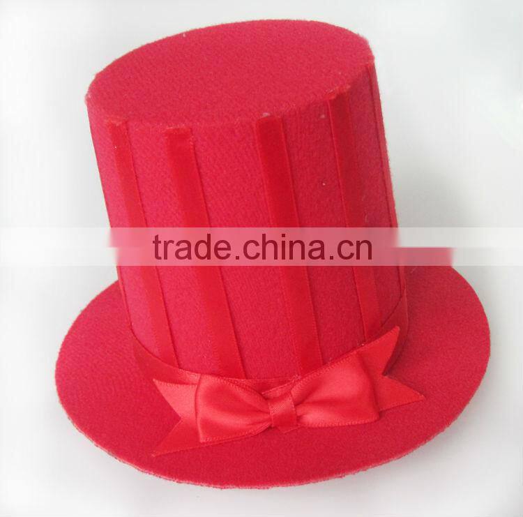 MYLOVE red fascinator handmade top hat women party MLGM050