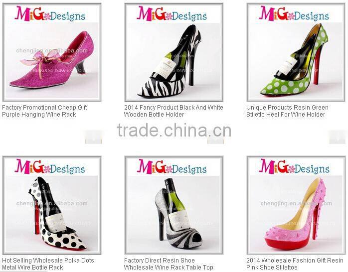 Bottle Rack Orange Heel Resin Craft Wholesale Shoe Champagne Carrier