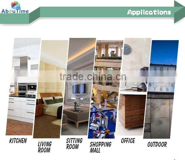 Modern cheap cube wooden LED digital alarm clock for home decoration