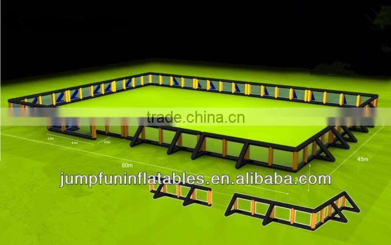 2014 Hot air sealed inflatable paintball arena/outdoor bunker field in air-tight