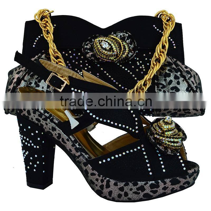 Fantastic matching italian shoe and bag set italian shoes mix hand bags for lady