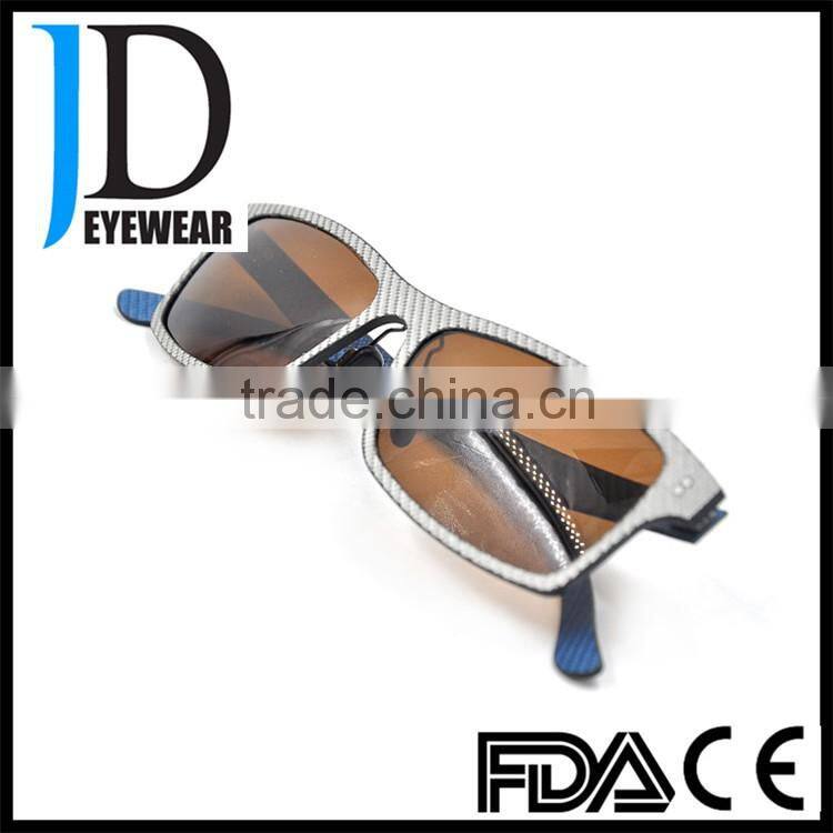 hotsale 100% handcraft carbon fiber eyewear silver color 1K carbon fiber sunglasses