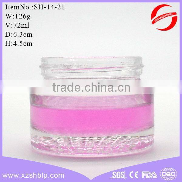 glass cream jar