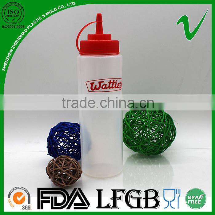 refillable squeeze 1L dropper plastic bottles with silk sreen