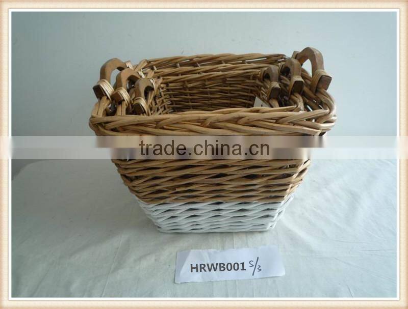 handmade different colors reusable decorative storage baskets