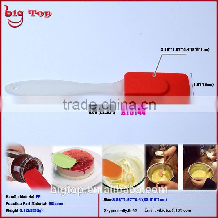 BT0144 New 9" Silicone Spatulas with PP Handle Butter Scraper Cake Scraper Long Handle Ice Scraper