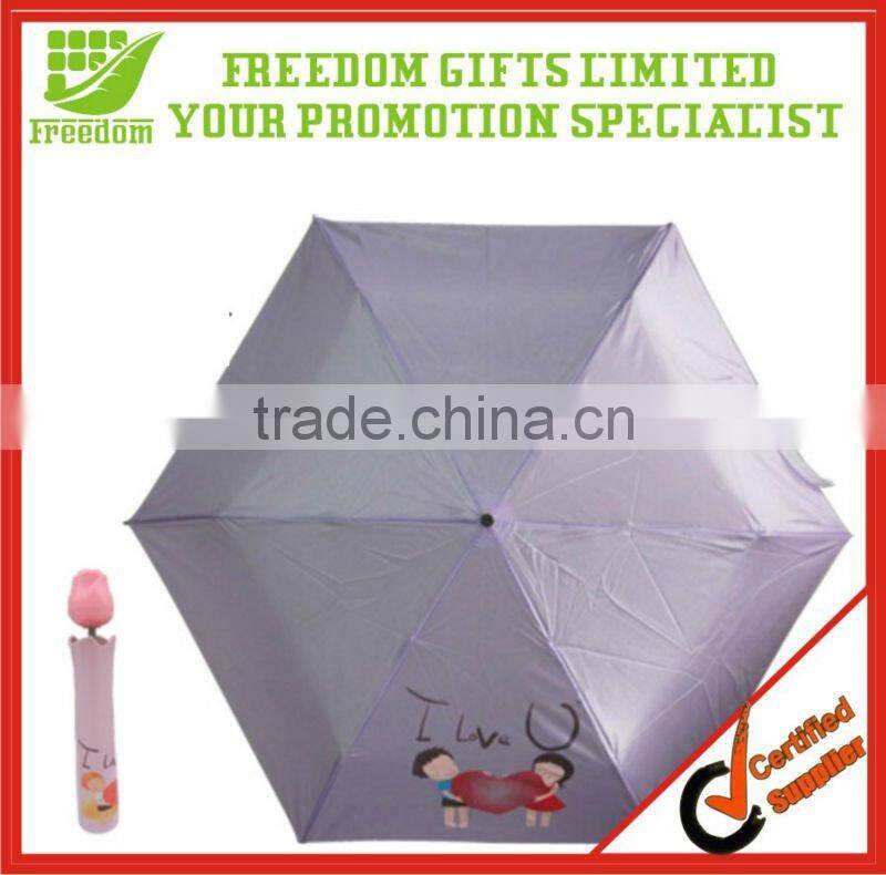 Plastic Promotion Customized Rose Bottle Umbrella