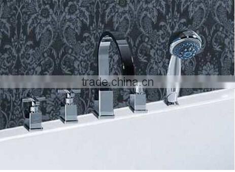 Easy clean modern simple style acrylic solid whirlpool Bathtub