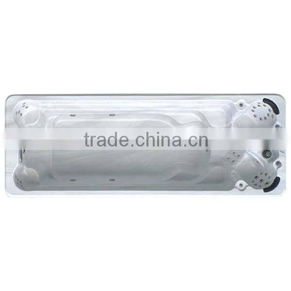 JY8602 swim pool hot tub combo with swim pool heat pump / swim jet swimming pool