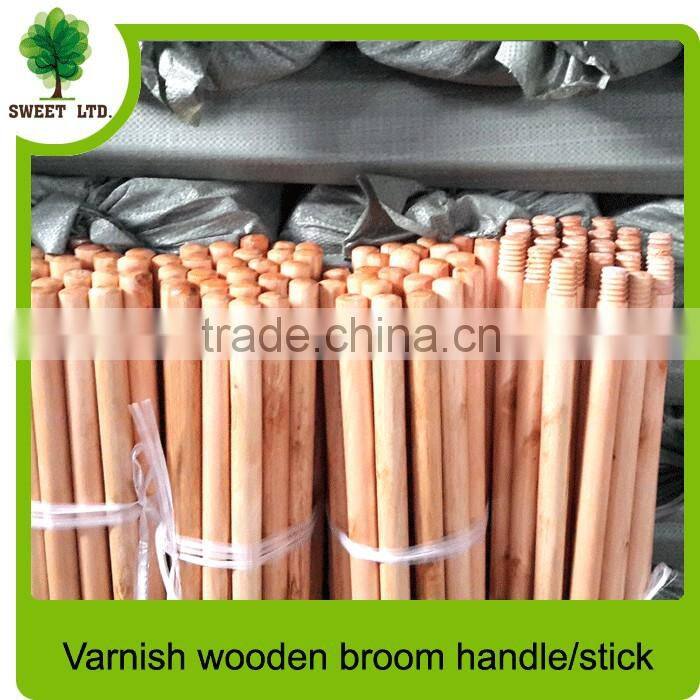 Well straight Varnished wood mop stick with Cheapest price
