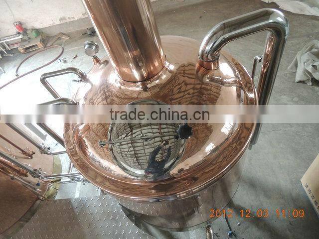1000l red copper&SUS304 mash tun false bottom CE OEM factory