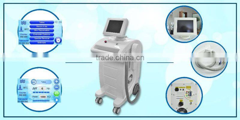 F6 1064nm 532nm Q-Switched most effective vertical nd yag laser