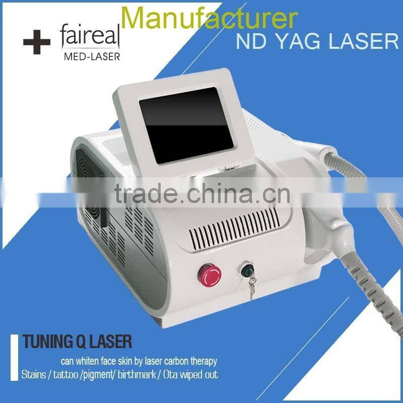 portable 532nm 1064nm q switched nd yag laser tattoo removal