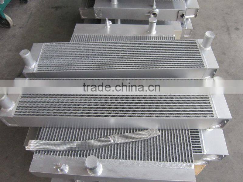 Racing sports car aluminum bar plate fin intercooler core, charge air cooler core, oil cooler core